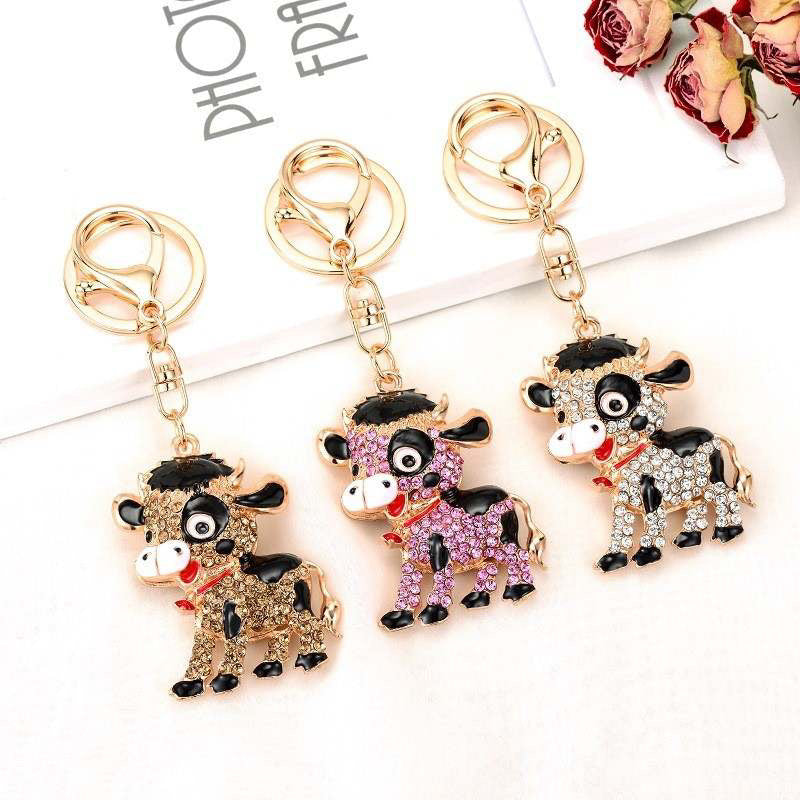 Glitz Cow Keychains