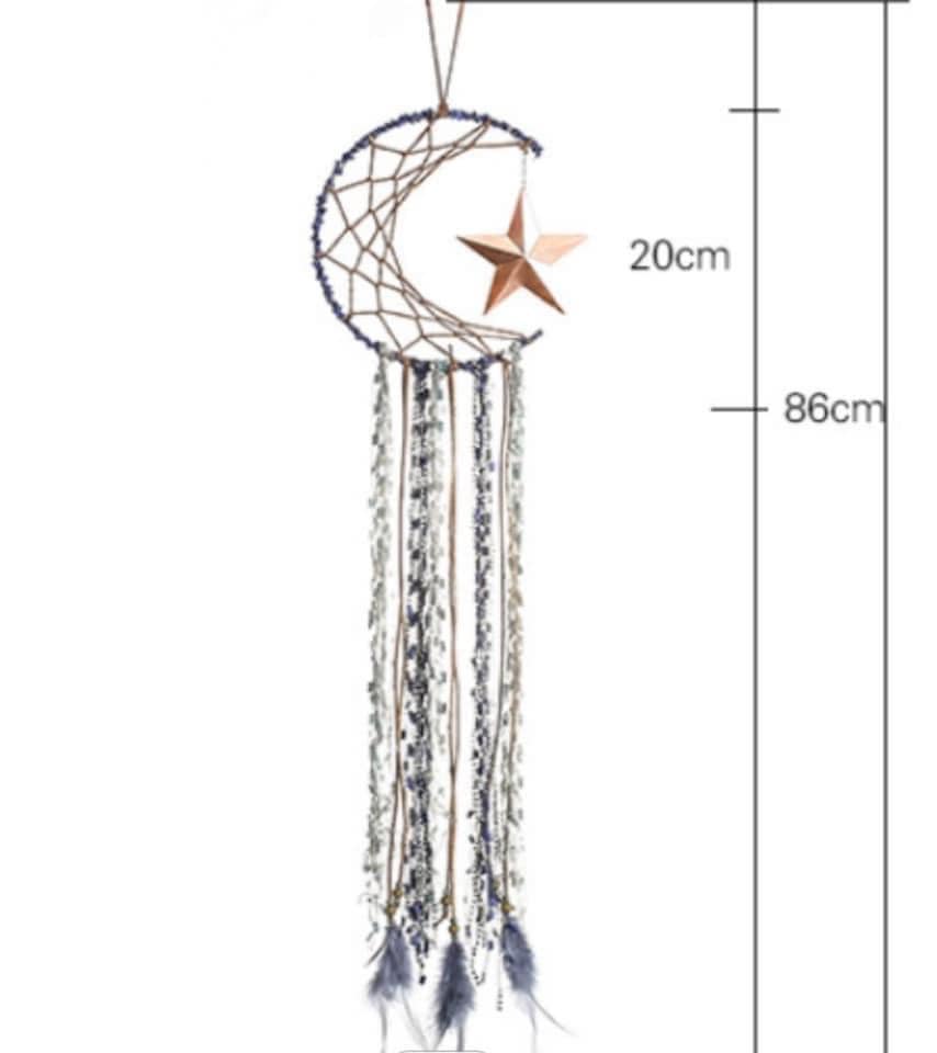 Boho Moon Dream Catcher