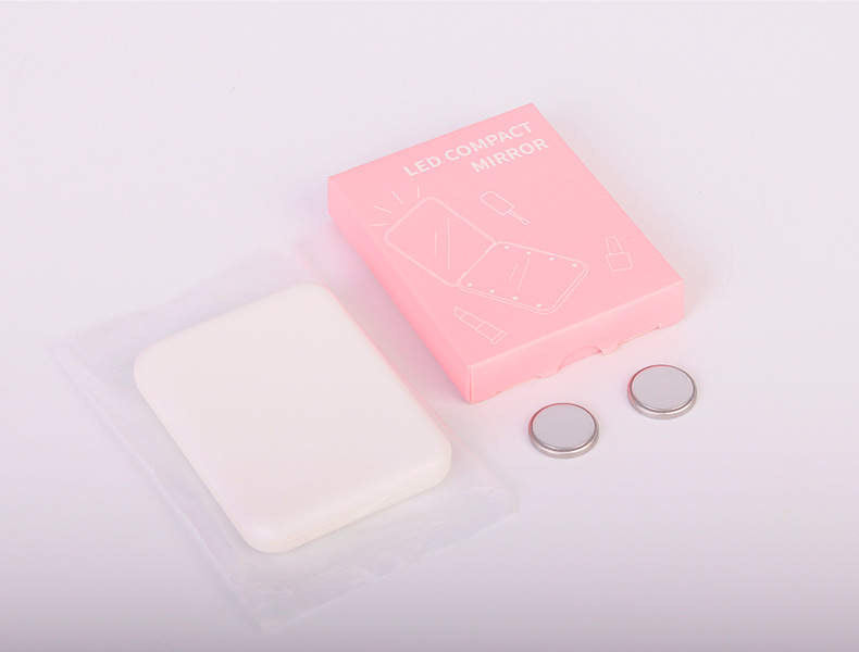 Lighted LED Purse Compact Mirror