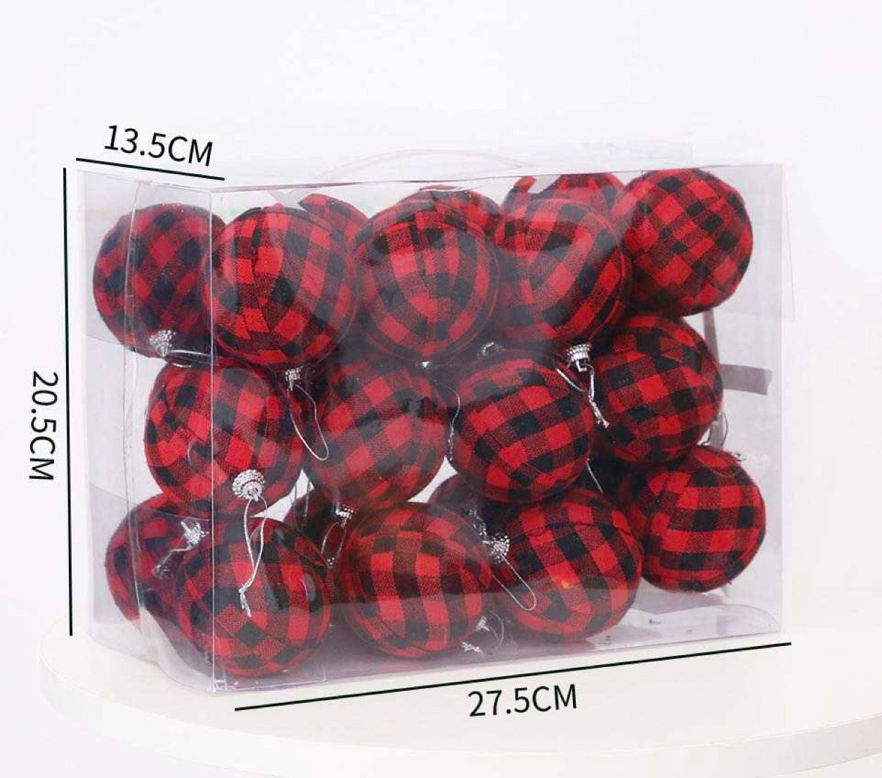 Plaid Ornaments