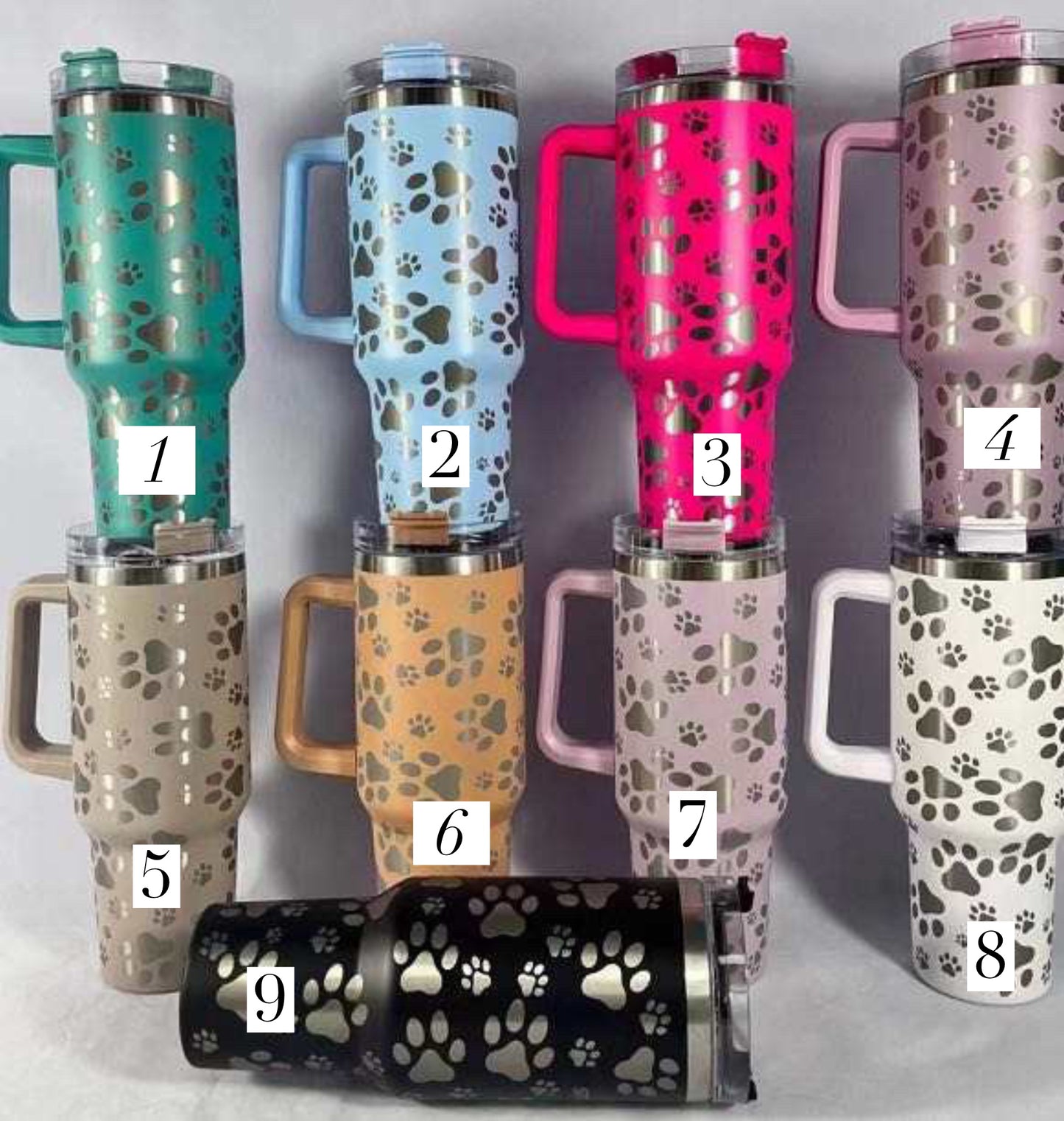 Paw Print Tumblers