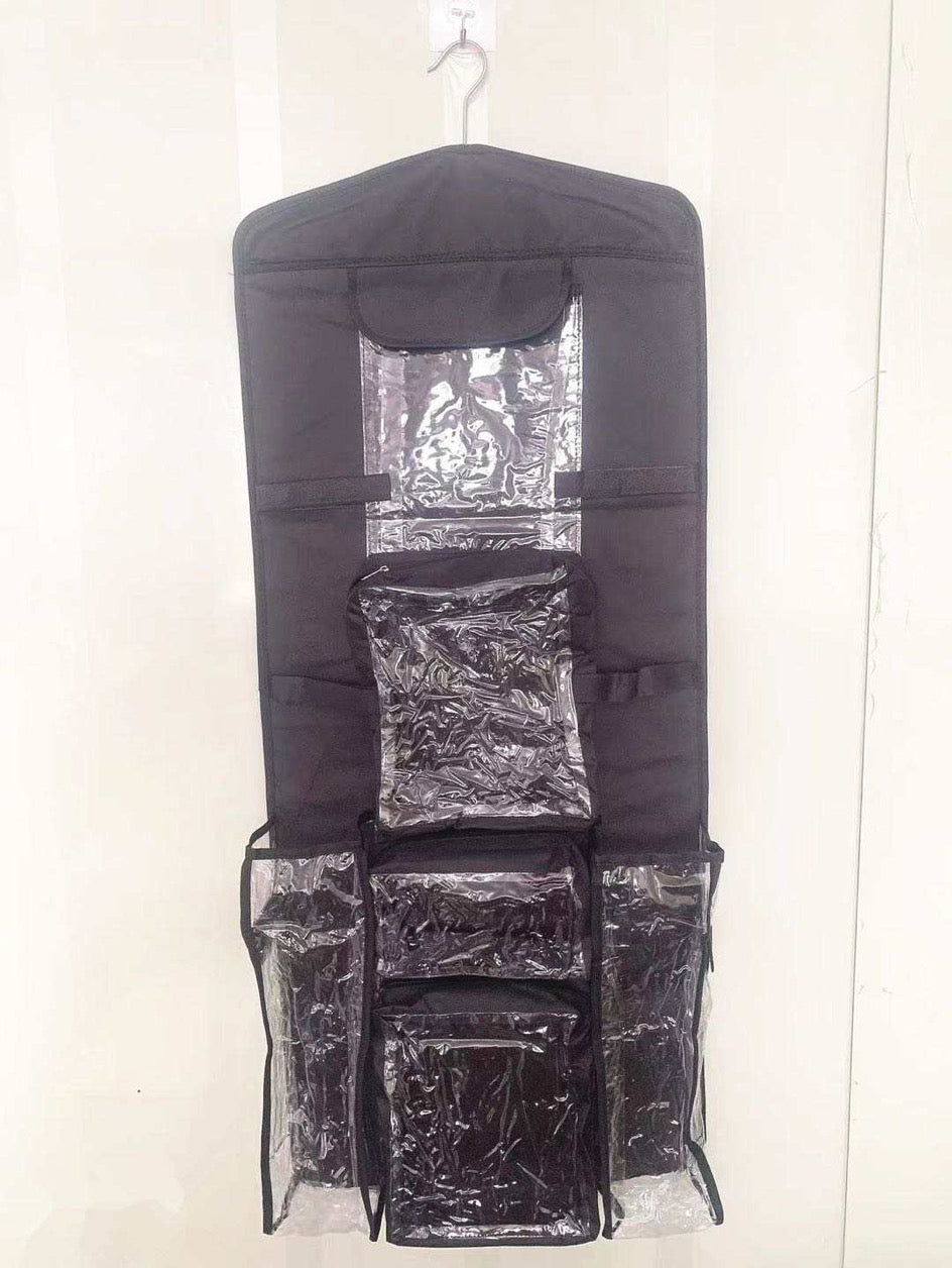 Hanging storage for wrapping