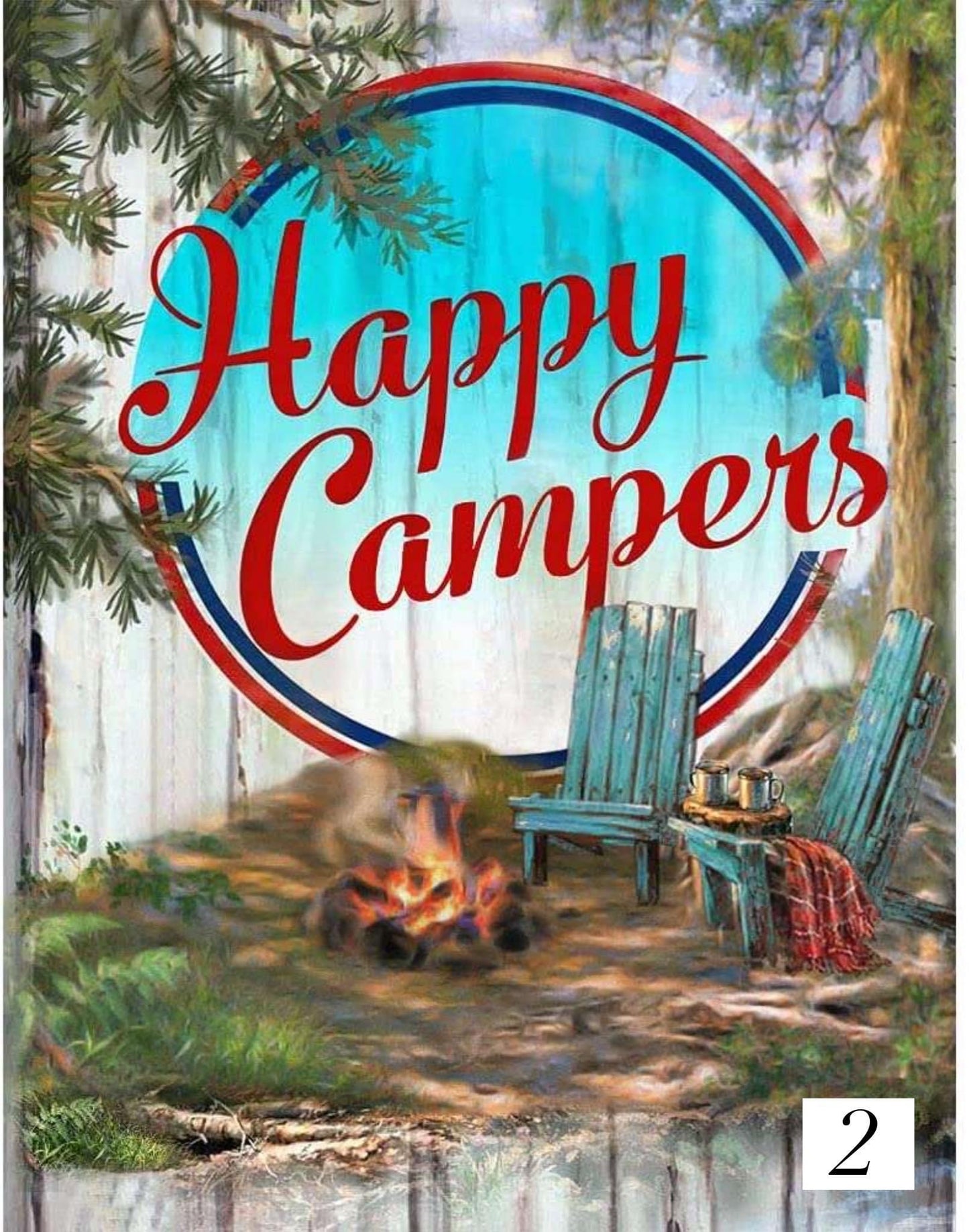 Camping Paint with Diamonds