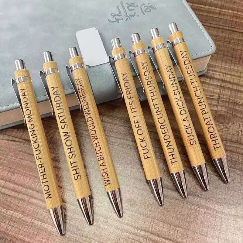 Bamboo Snarky Pen Sets