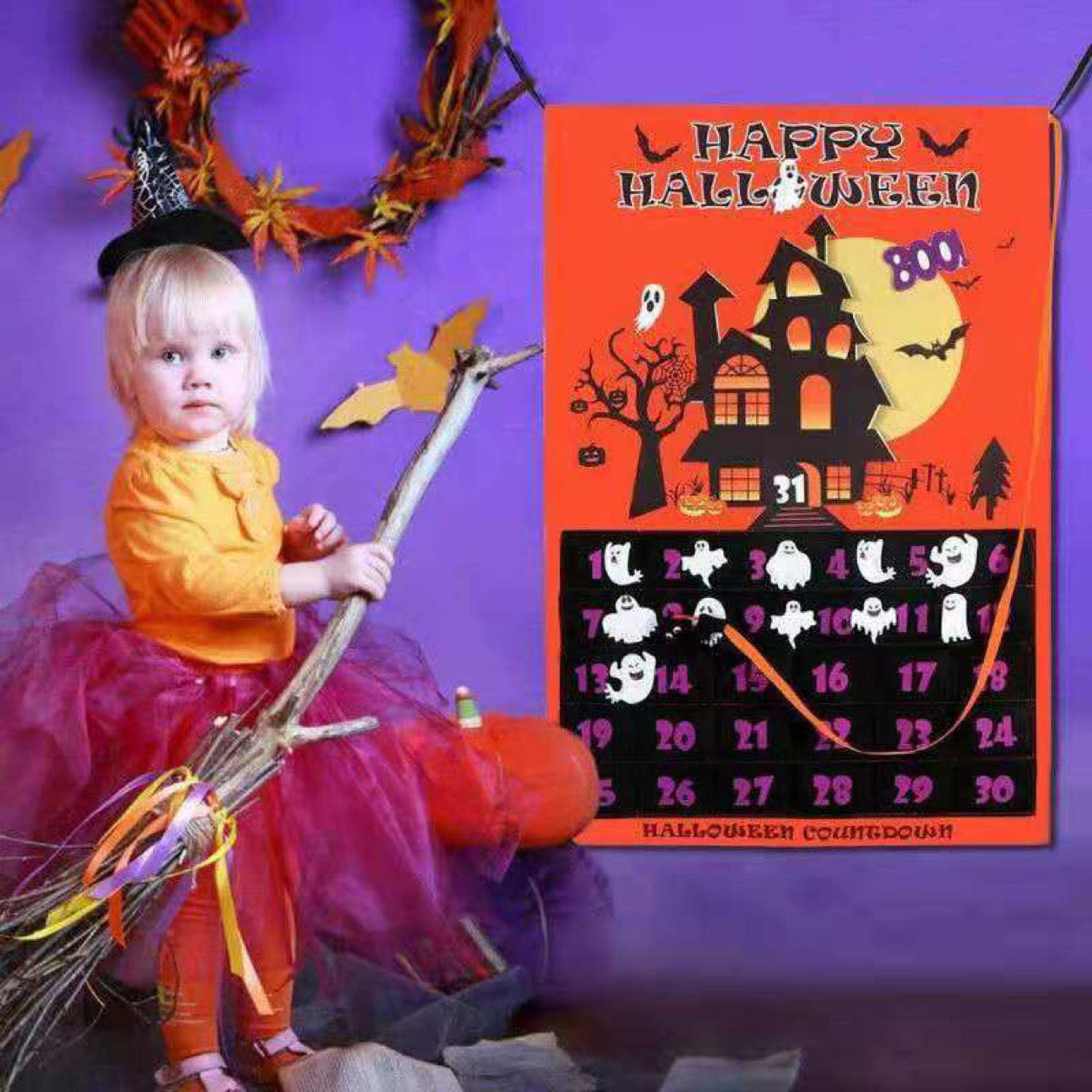 Totally Awesome Felt Advent Halloween Calendar