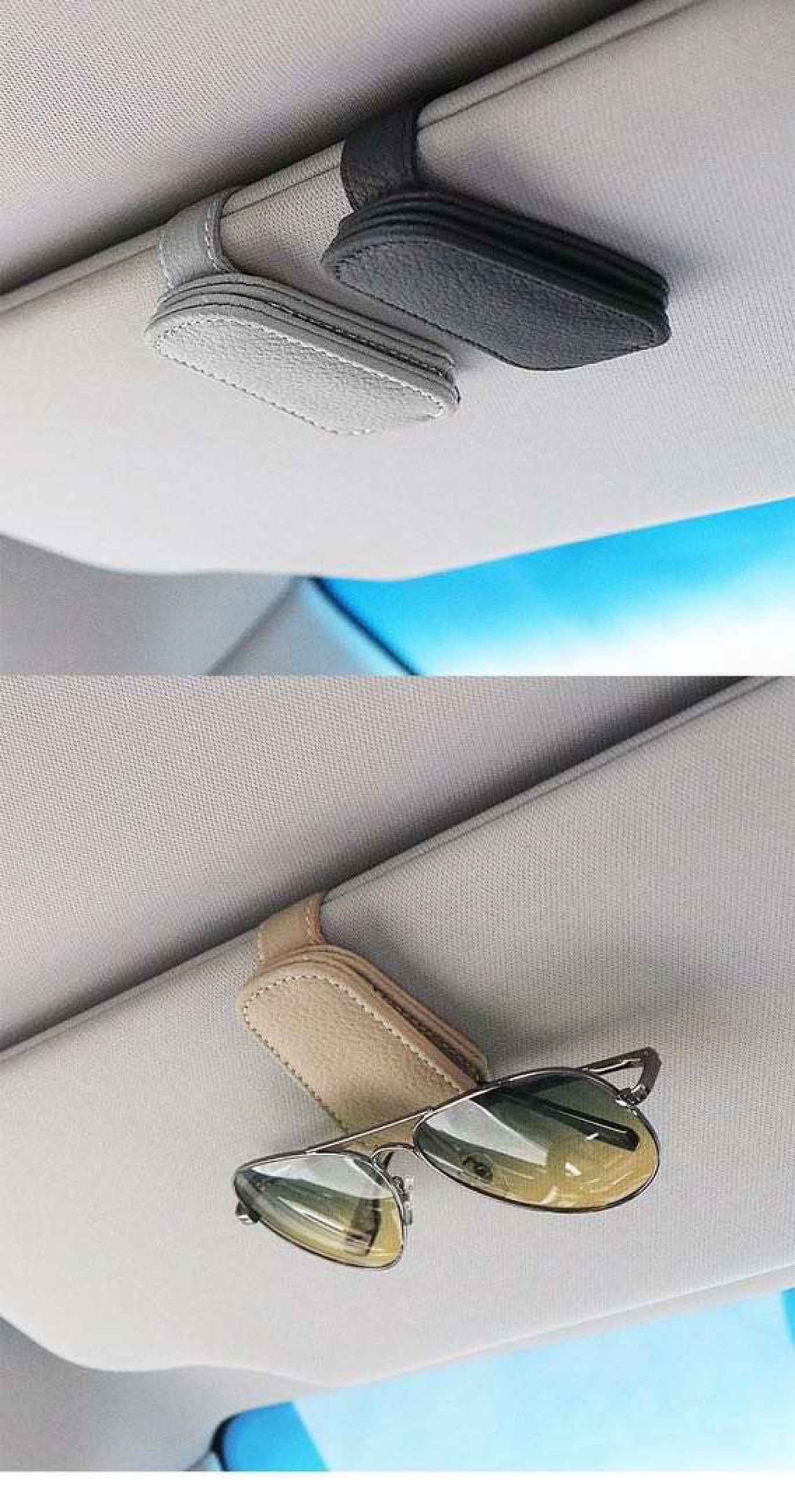 Leather Sunglass Clip