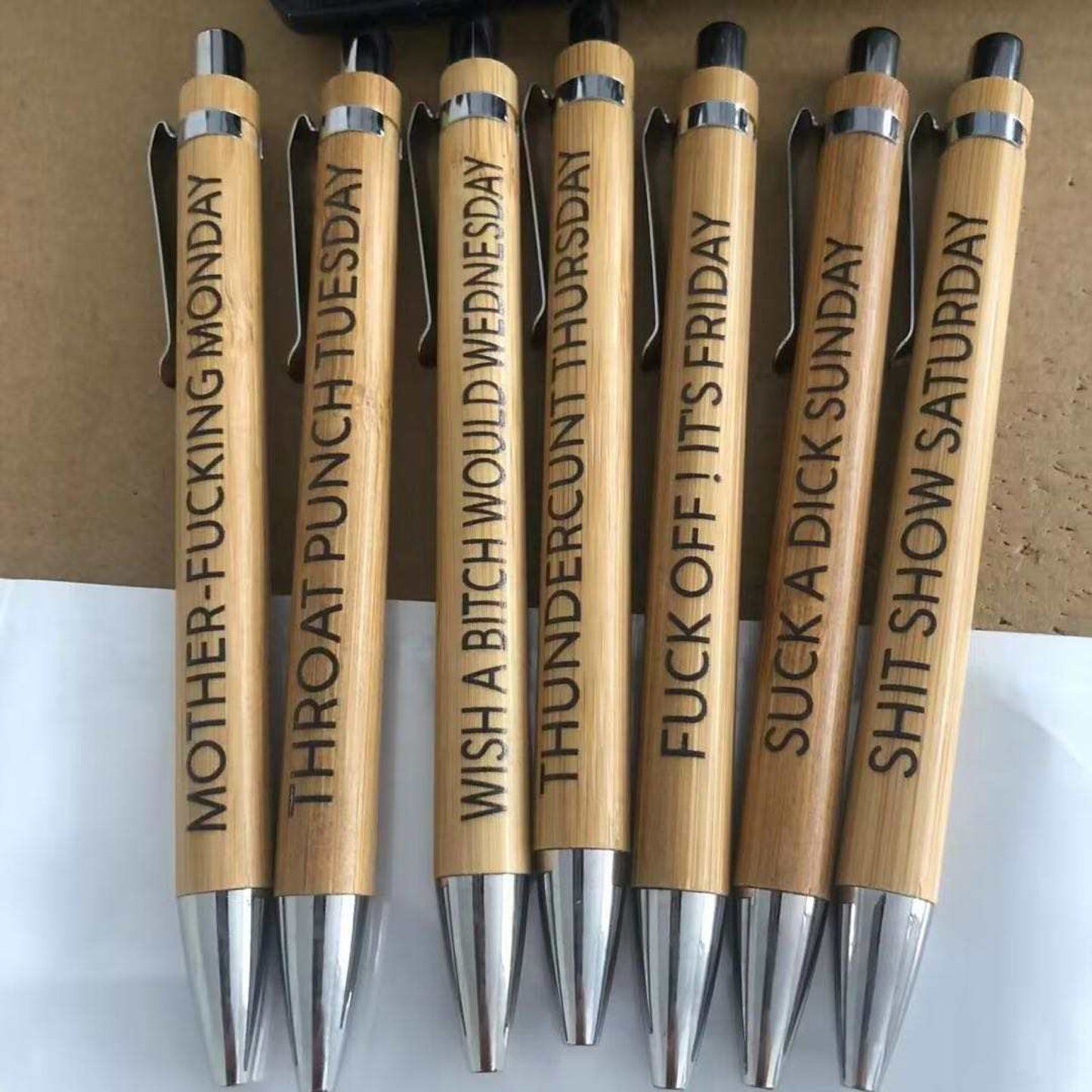 Bamboo Snarky Pen Sets