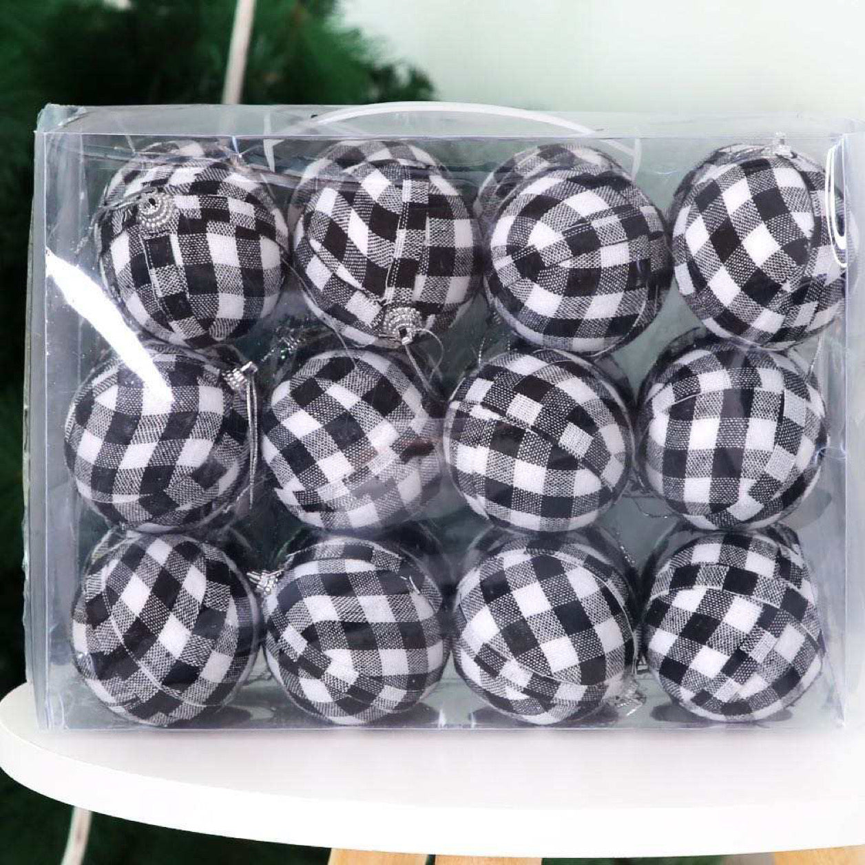 Plaid Ornaments