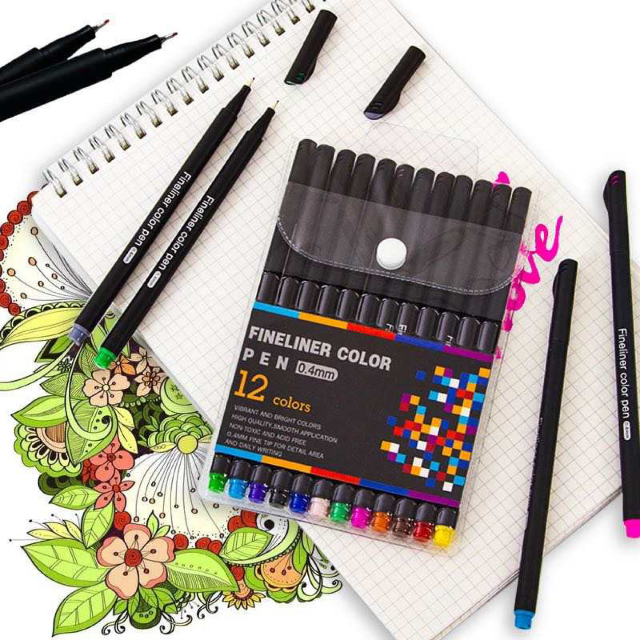 12 color pen set