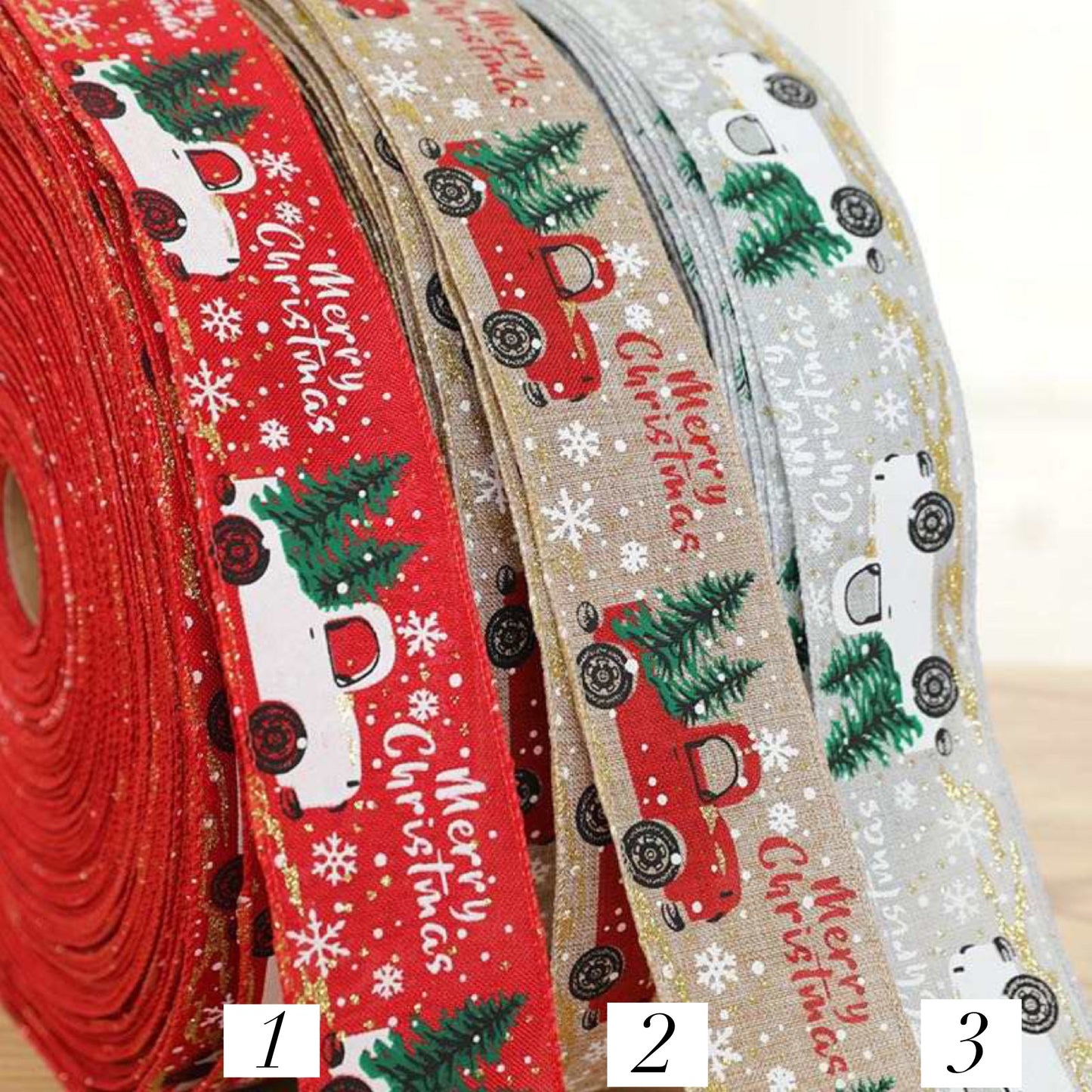 Christmas Truck Ribbon