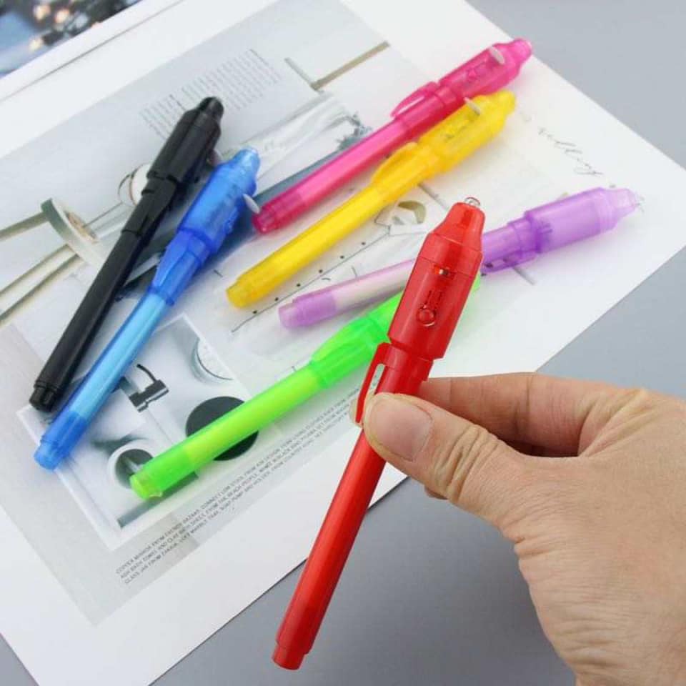 Secret pen with UV light