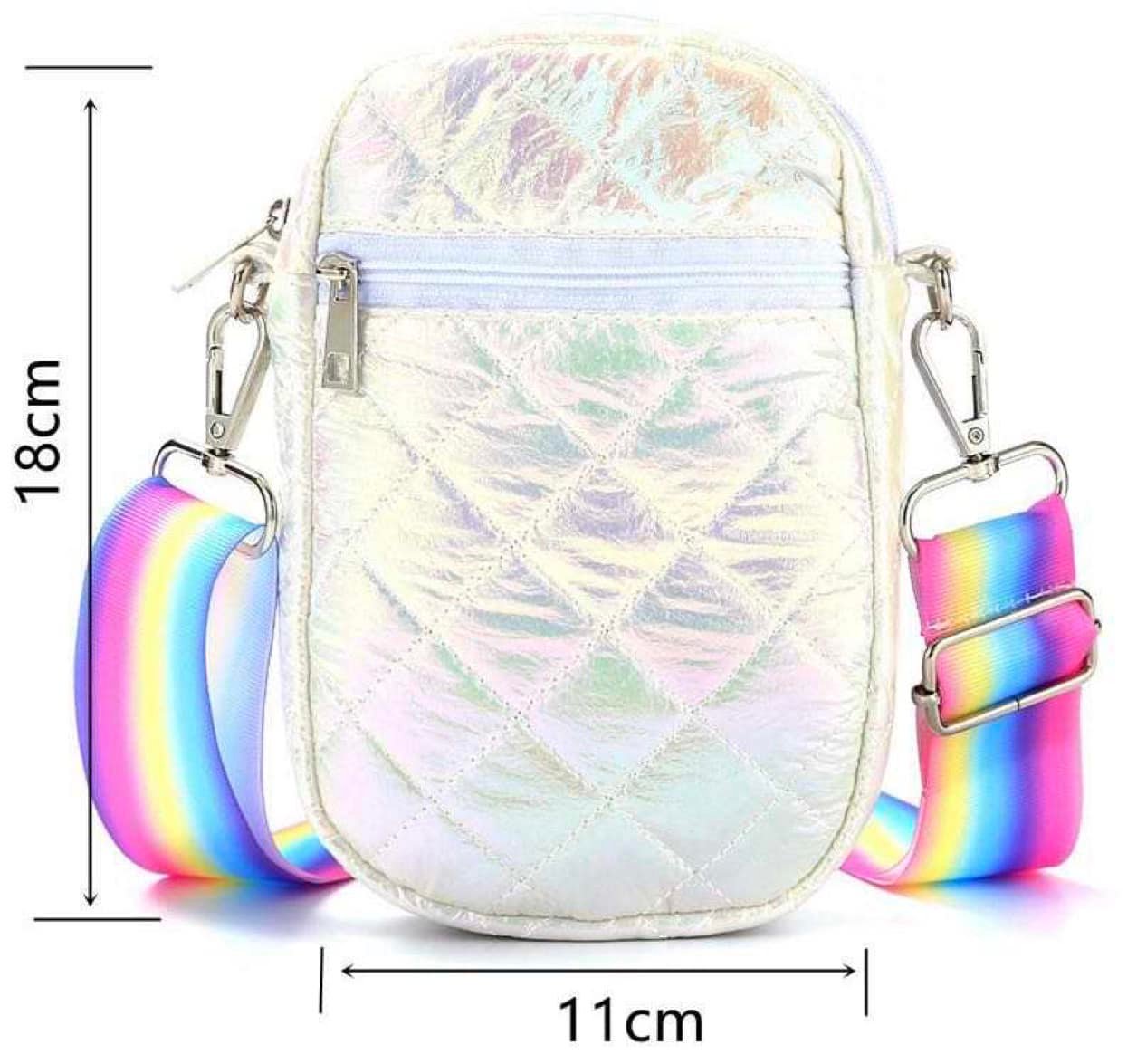 Fun Rainbow Strap Purse