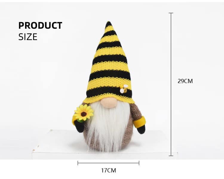 Bee Sunflower Gnome