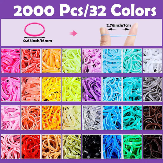 Rubber Hair Band Set & Tools