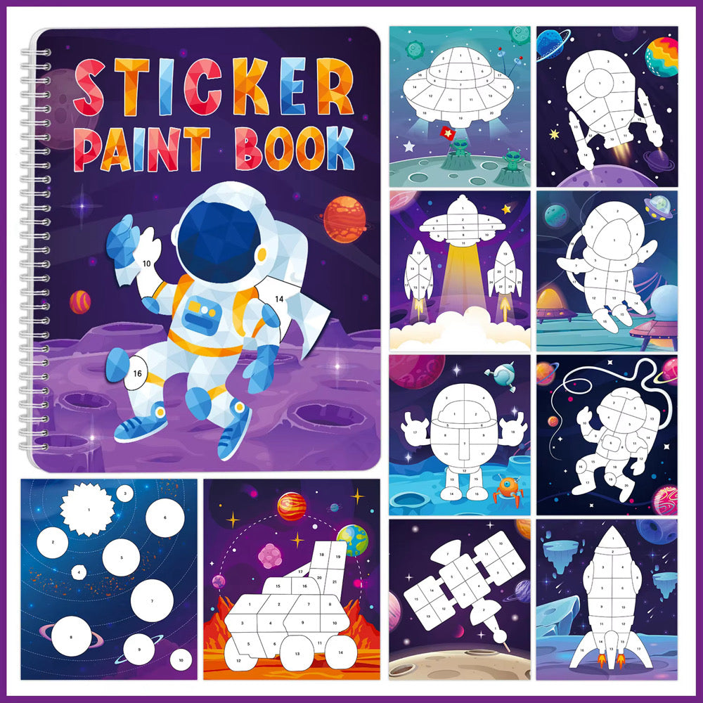 Sticker Paint Book