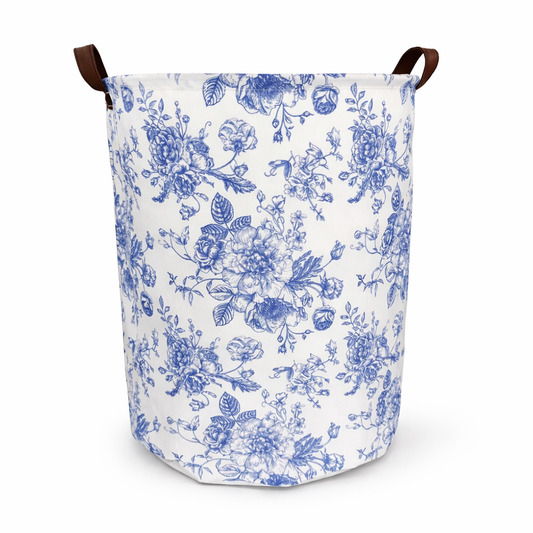 Blue Floral Basket