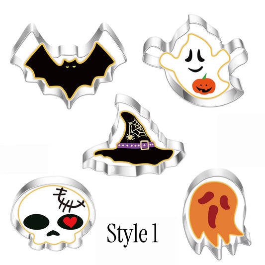 5 Piece Halloween Cookie Cutter Set