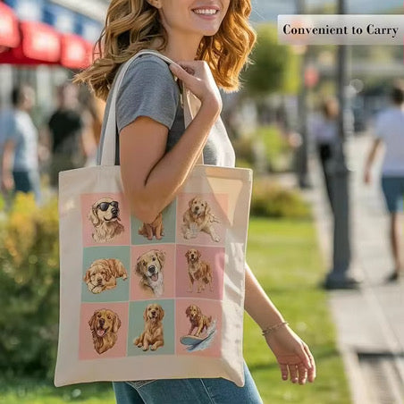 Golden Cutie Canvas Bag
