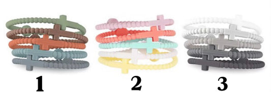 Trending Wristed in Faith 5 Piece Cross Bracelet Set