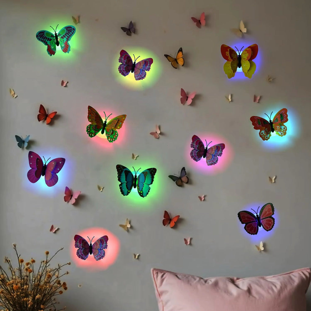 24 Piece Glowing Butterfly Friends