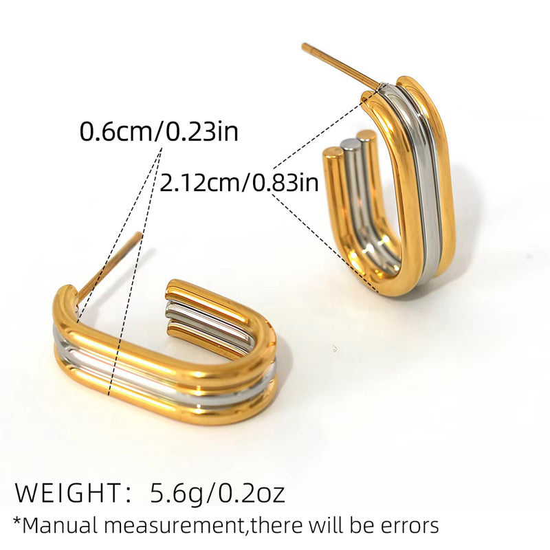 Triple Huggies Earring