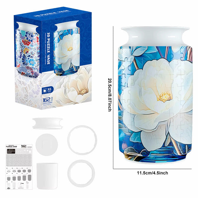 Piece by Piece Puzzle Vase
