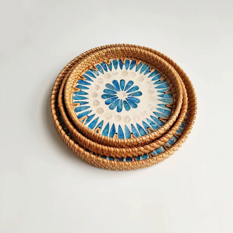 Nest And Nook Round 3 Piece Tray Set