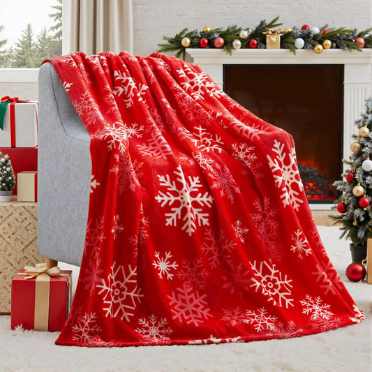 Cozy Christmas Themed Snuggle Blankets