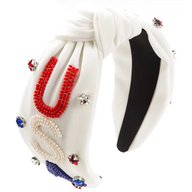 USA Bedazzled Headband