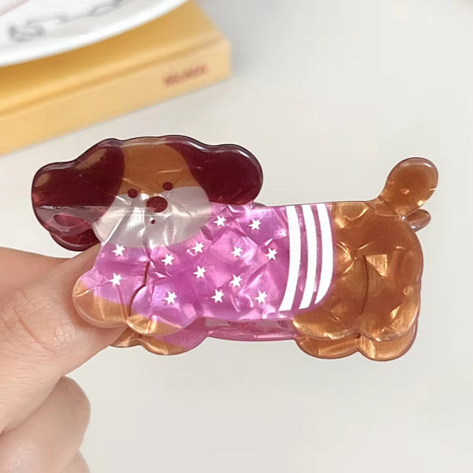 Dachshund Hair Claw Clip