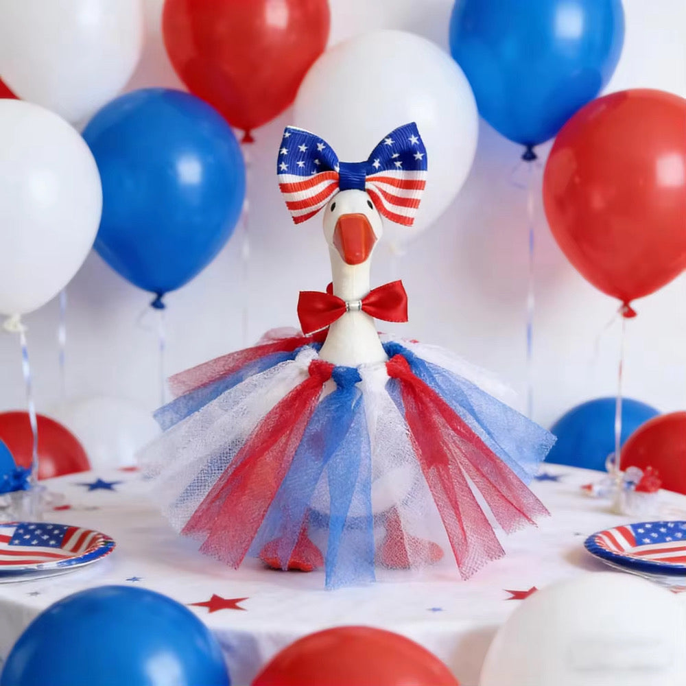 The Red, White & Goose Fit For Desktop Goose