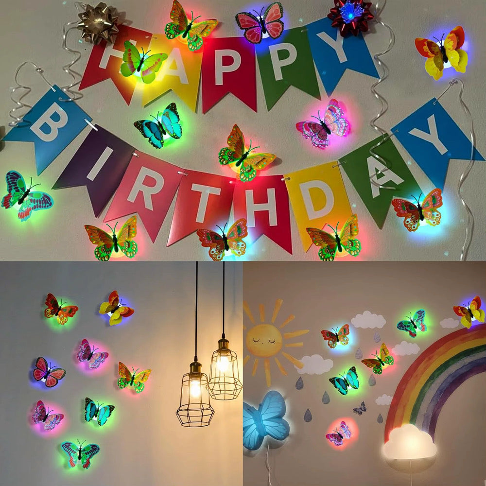 24 Piece Glowing Butterfly Friends