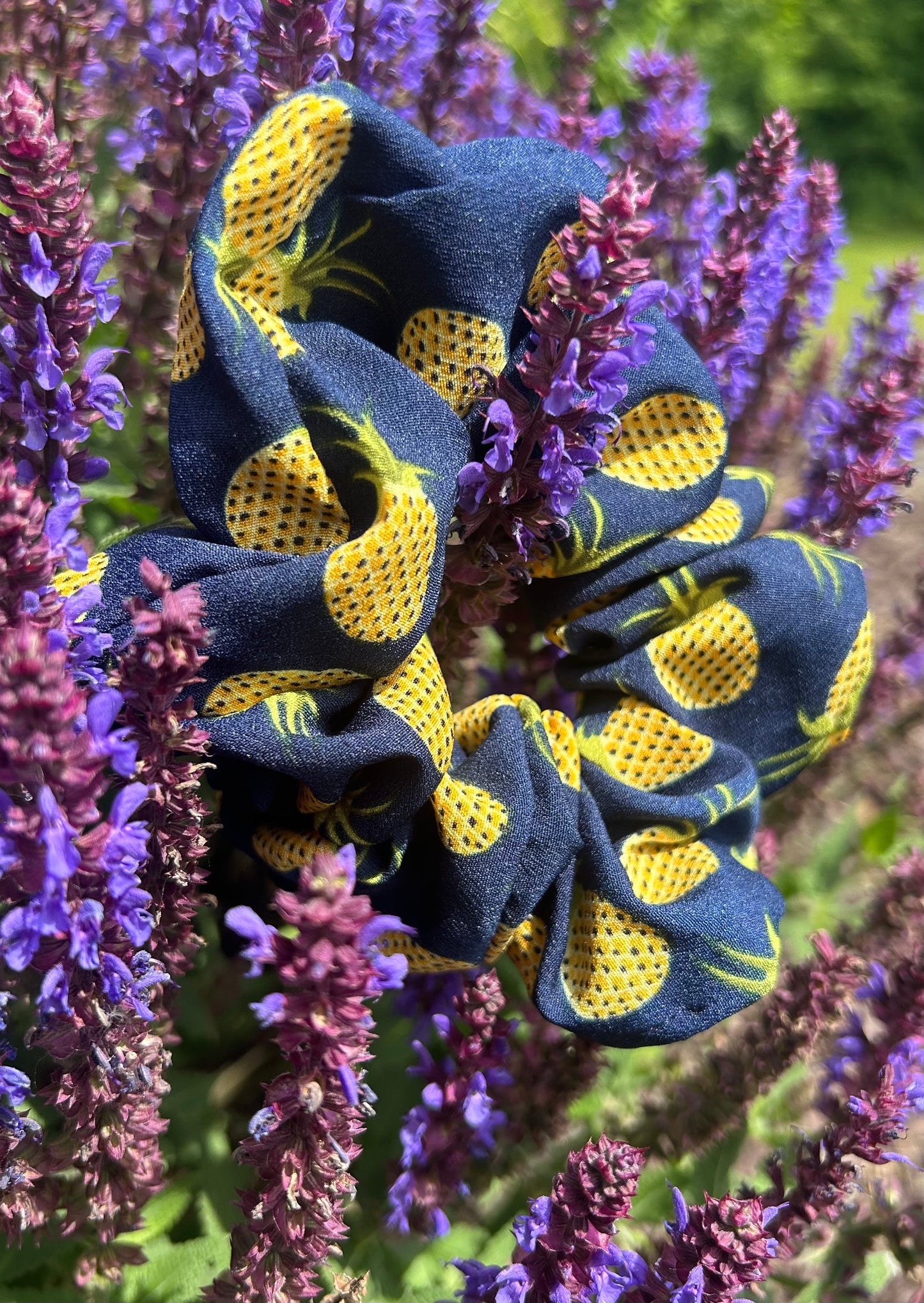 Pineapple 4 Piece Scrunchie Set