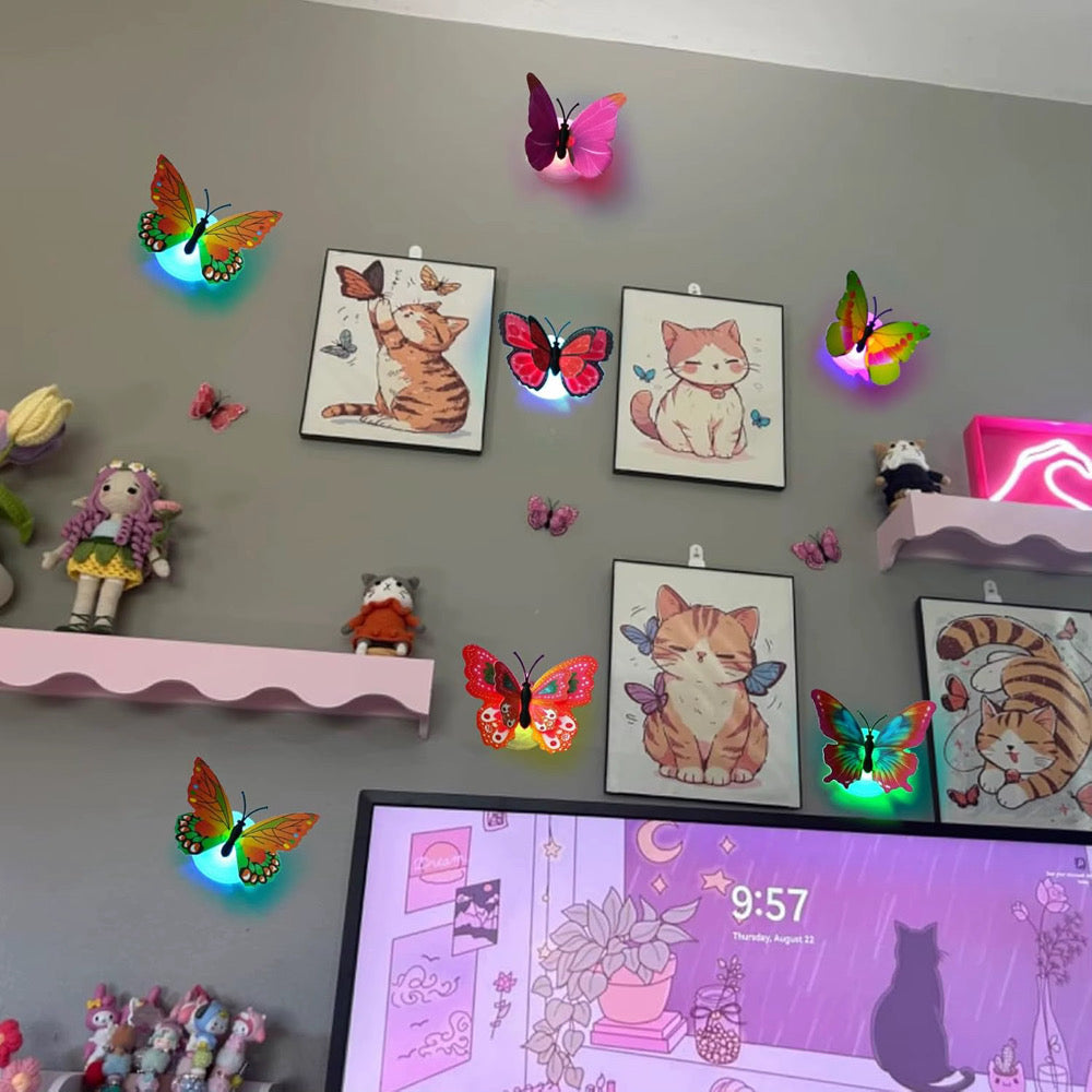24 Piece Glowing Butterfly Friends