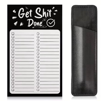 Magnetic Notepad And Pen Holder Bundle
