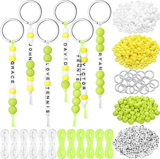 Tennis Themed Keychain Kit