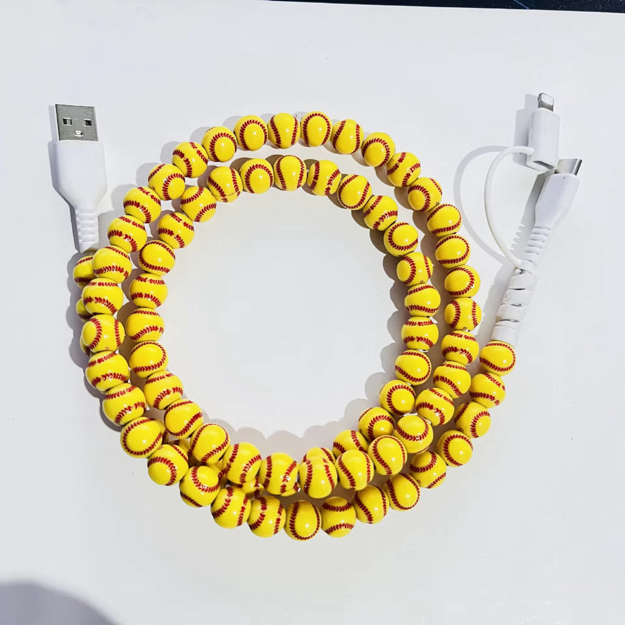 Game On Beaded Sport Chargers