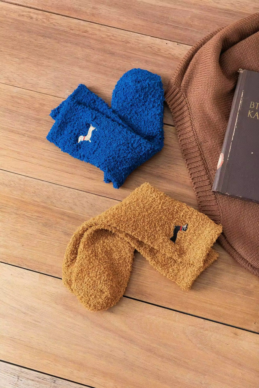 Warm & Weenie Fuzzy Socks