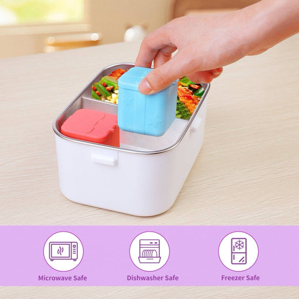 4 Piece Silicone Food Cube Containers