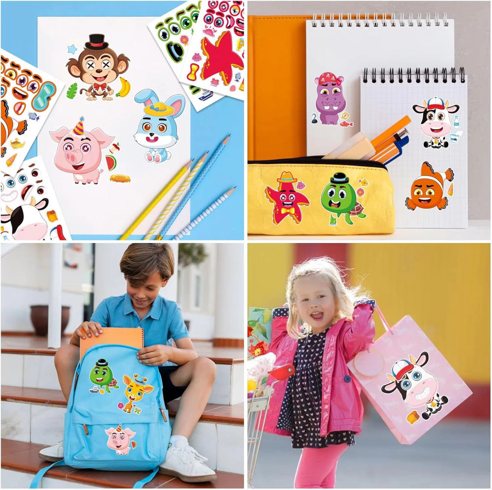 Lil’ Stickie Make A Face Sticker Sheets Set