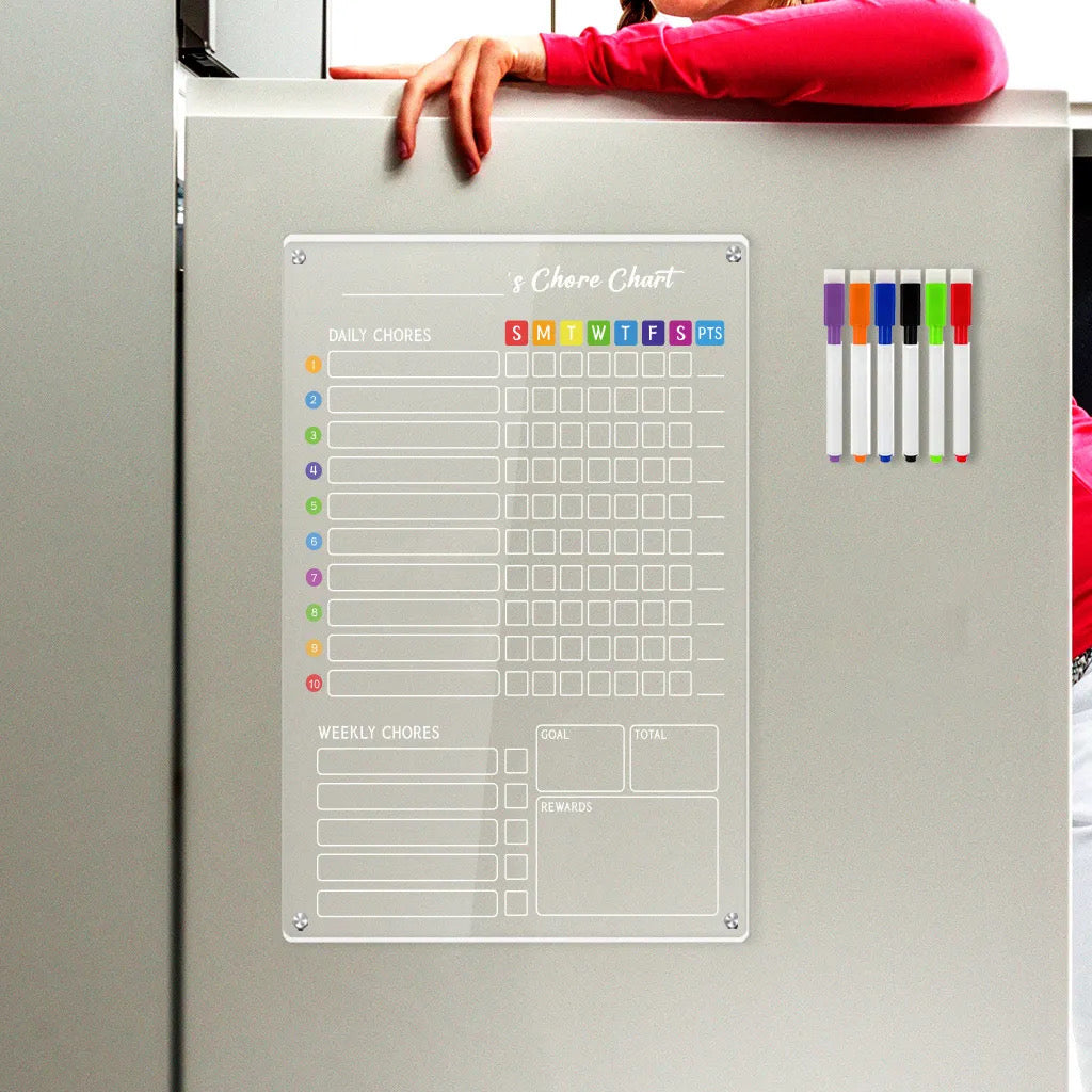 Magnetic Acrylic Chore Chart