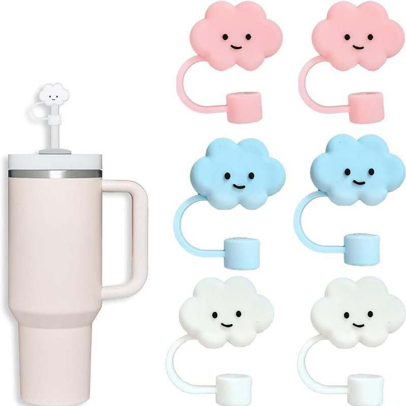 Cloud Straw Topper Set of 6