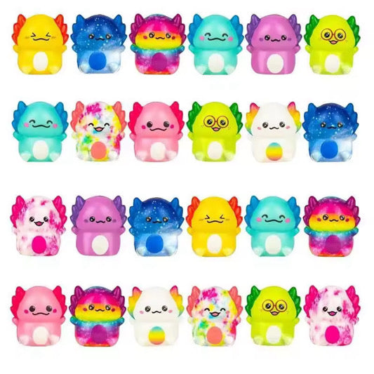 6 Piece Axolotl Slow Squish Set.