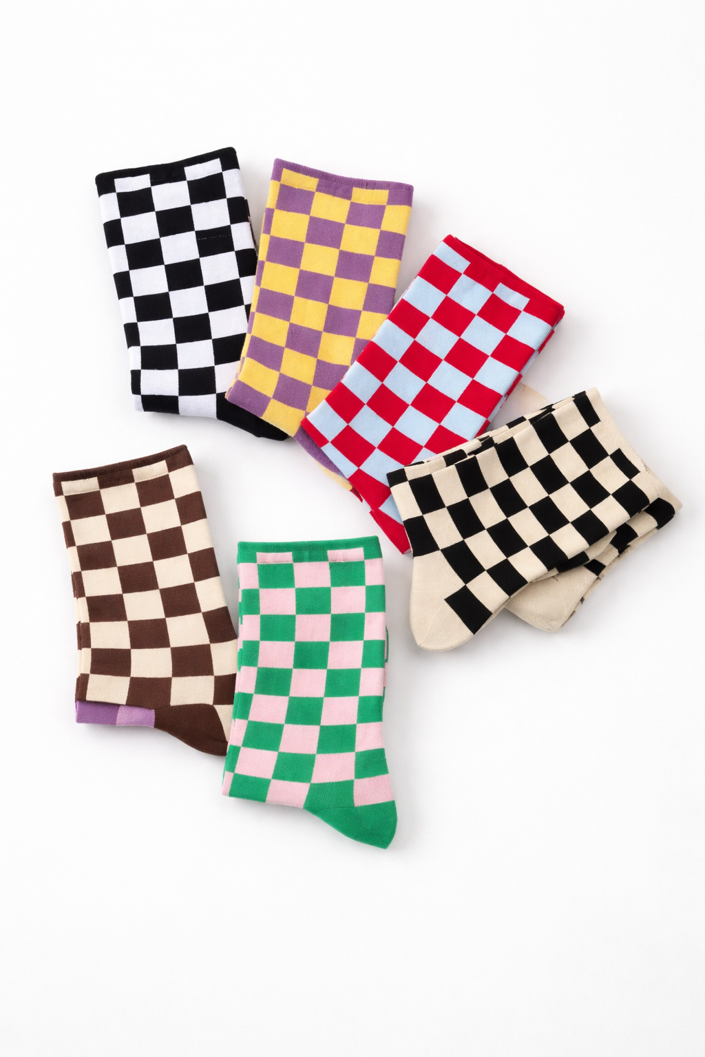 ColorPop Check Socks