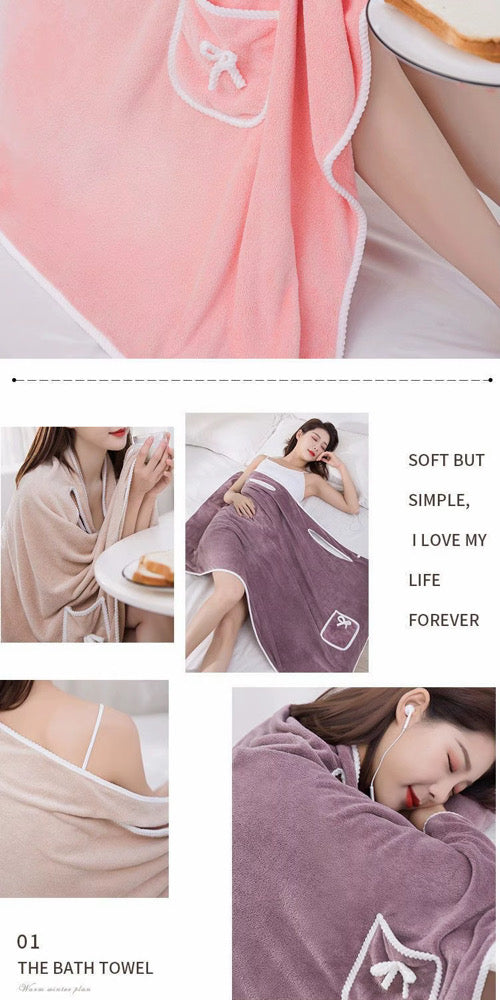 Soft Sling Bath Towel Wrap