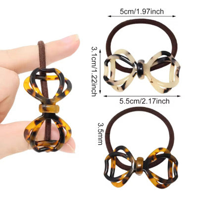 3 Piece Hair Bow Elastics