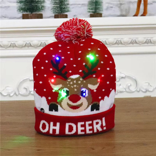 Festive Led Light Up Hats