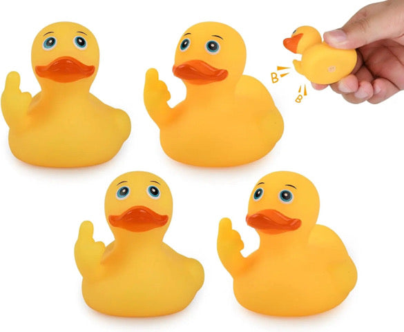 4 Piece Rubber FU Duckies (