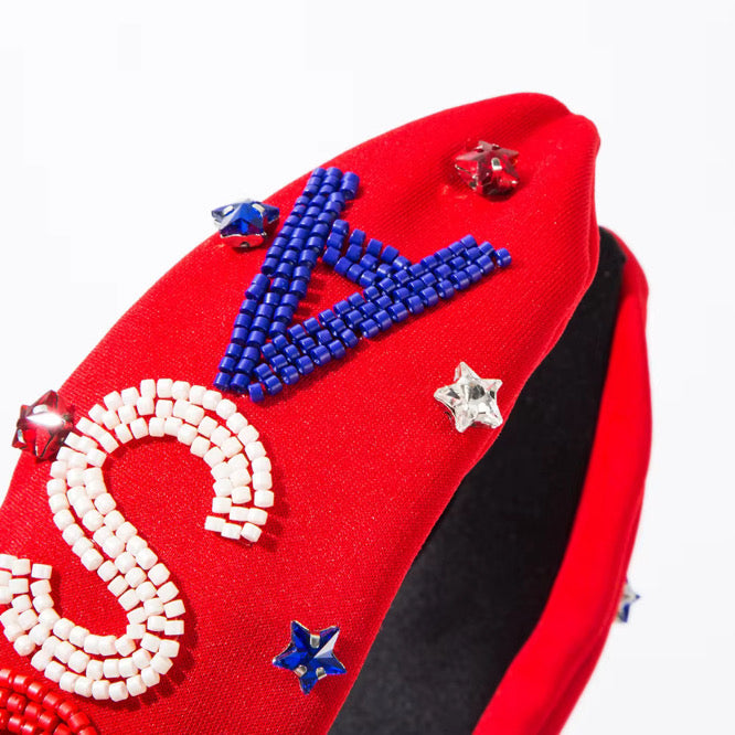 USA Bedazzled Headband