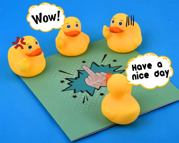 4 Piece Rubber FU Duckies